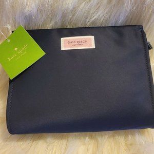 Kate Spade Sam Nylon Medium Cosmetic Makeup Case Bag PWRU7110 Rich NAVY NWT